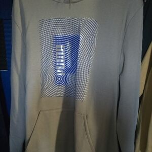 Puma Gray Hoodie with Blue Accents